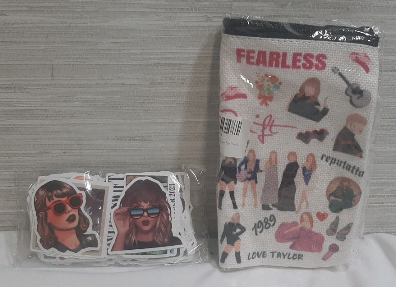 New Taylor Swift Eras Pencil Case + Taylor Swift Stickers