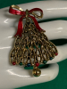 Magical Two Enameled Christmas Brooches Tree Wreath - 3