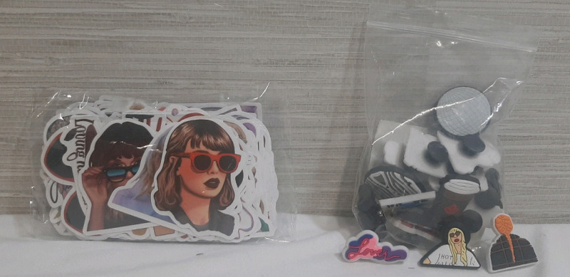 New Taylor Swift Croc Pins + Taylor Swift Themed Stickers