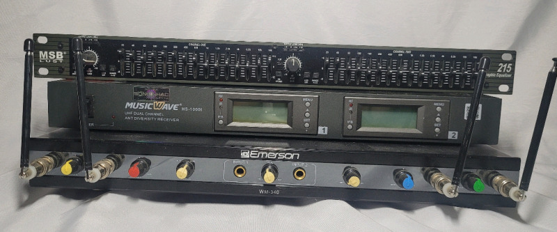 Music Wave & Emerson Karaoke Machine plus MSB Lust 215 Graphic Equalizer