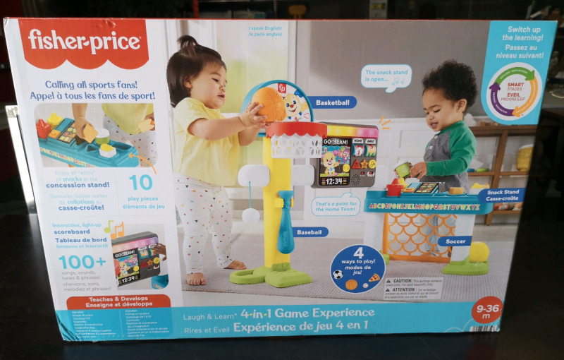 New Fisher-Price 4 in 1 Game Experience For Ages 9-36 Months Laugh & Learn