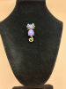 Aurora Borealis Cat Brooch Rhinestones - 2