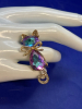 Aurora Borealis Cat Brooch Rhinestones - 5