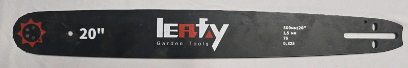 Leafy Garden Tools | Guide Bar Used For 20" Heavy Duty Chainsaws | 500MM/20" Long | 1,5 MM, 76, 0,325