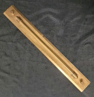 Vintage The Hughes Owen's Co. Ltd. Brass Marine Navigation Parallel Rolling Ruler , Model # 1845 Made in England. measures 24" long .