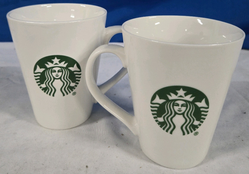 2 | Starbucks Coffee Cups | 1 2016 384ml Coffee Cup 4½" Tall | & 1 2015 384ml Coffee Cup 4½" Tall * No Chips Or Cracks