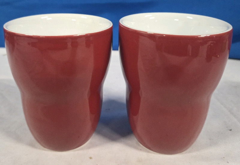 2 | 2008 Red Starbucks Coffee Cups 250ml * No Chips Or Cracks