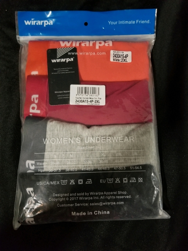 New Womens WIRARPA boxer briefs size 2xl