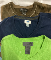 New & Like New | Men's Size Large + XL | Sweaters - Pierre Cardin, Old Navy, Joe Fresh