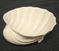 Vintage | Belleek Footed Neptune Open Salt Dish | Made In Ireland | * No Chips Or Cracks * 1&frac34;" Tall