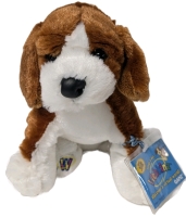 New [Retired] Ganz WEBKINZ Plush Beagle (HM141) with Sealed Secret Code | 7" Tall