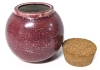 Speckled Rasberry Muddy Waters Pottery "Girl's Night Out" Coin Bank | 5" Tall - 3