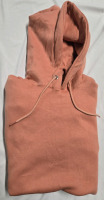 New | Finis Couture | Unisex Size:Large | Comfortable Salmon Coloured Plain Hoodie