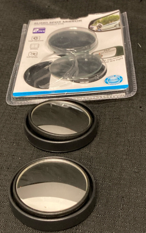 4 Pc Blind Spot Mirrors 2.5” L x 2.5” w x .5” ht