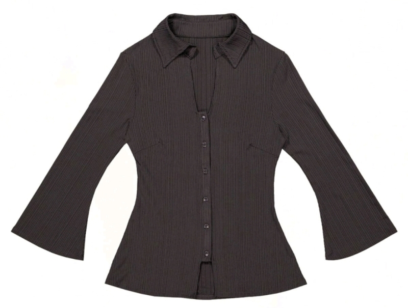 New Ladies Size XS | UNCLE STUDIOS The Bell Sleeve Shirt | Retails for Over $70!