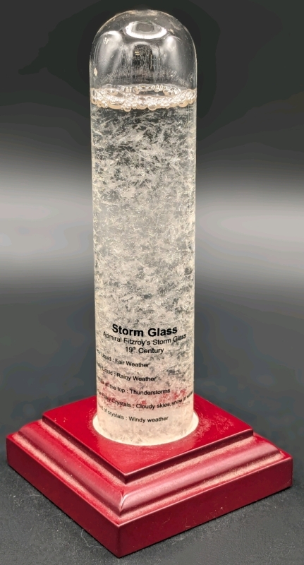 Admiral Fitzroy's Storm Glass Weather Forecaster | 19th Century | 7.15" Tall