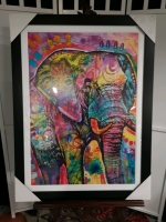 New Framed Elephant Print by Dean Russo