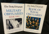 2 Military Hardcover The Daily Telegraph Obituaries Books 8.5” tall