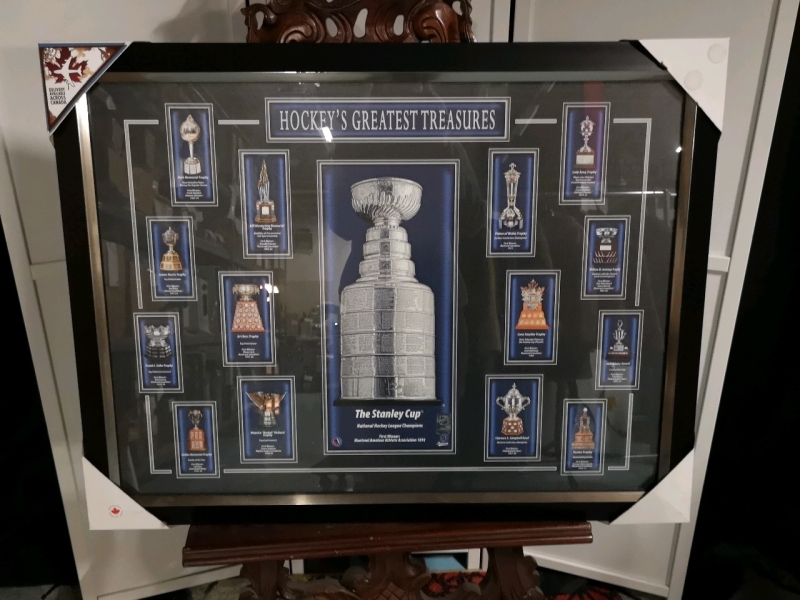 New Framed Hockey's Greatest Treasures Print - Stanley Cup