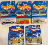 5 New 1990's & 2000 HOT WHEELS Cars