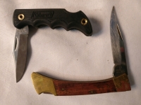 2 Stainless Steel Pocket Knives - 1 is Coleman