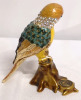 Bedazzled Enamel Parrot Trinket Box 4" Tall - 6