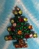 Crystal Rhinestone Tree + Santa with AB Cloak Brooches - 3