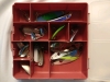 2 Containers Filled With Fishing Lures - 30+ Spinners - 2