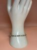 925 Sterling Silver FAS Line Bracelet Dafety Clasp Stamped - 2