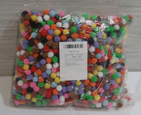 New Bag of Colorful Puff Decorations (Listed as 2000pcs)