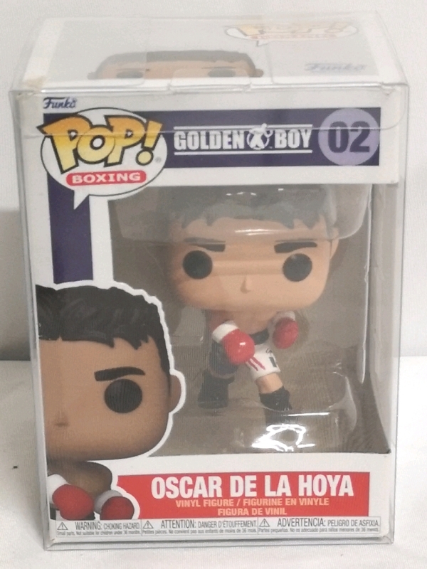 New Funko Pop! Boxing #02 Golden Boy "Oscar De La Hoya" Vinyl Figure in Protective Plastic Box