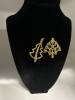 Ice Rhinestone Tree Brooch + Modernist Rhinestone Tree Beooch - 3