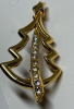 Ice Rhinestone Tree Brooch + Modernist Rhinestone Tree Beooch - 4