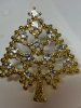 Ice Rhinestone Tree Brooch + Modernist Rhinestone Tree Beooch - 5