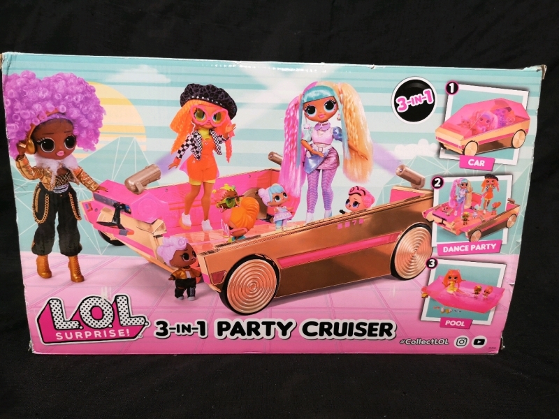 New LOL Surprise Party Cruiser 3 in 1 Car, Dance Party & Pool - Retails for $90