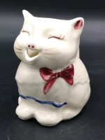Vintage 1950's Shawnee Pottery 4.75" Tall Puss N Boots Creamer