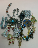 Beautiful Crafters Jewelry Repair Carnelian Rhinestones Enamel