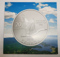 2014 Canadian Fine Silver " Canada Goose " $20 for $20 Fine Silver Coin