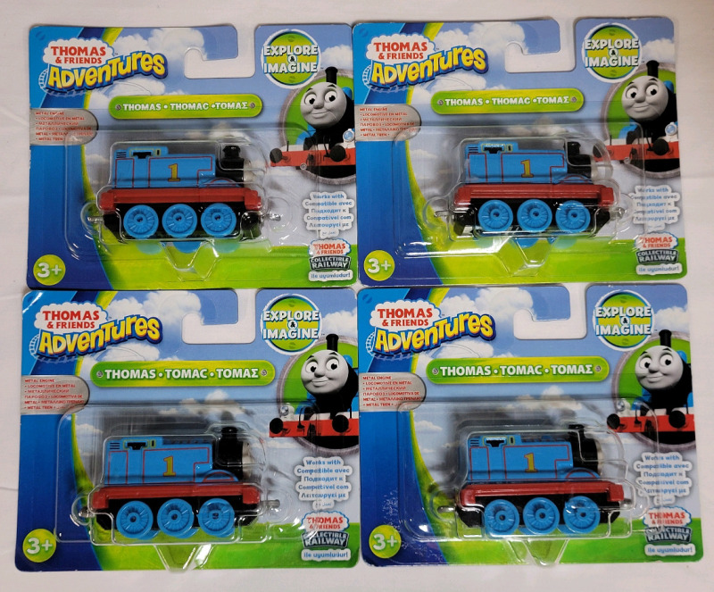 New - Thomas & Friends Adventures ' Thomas the Tank Engine ' Diecast . Four (4) Trains