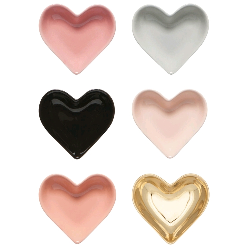 New Danica Jubilee Heart Pinch Bowl Set of 6 - 1.8oz , 33mm