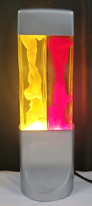 Yellow & Red Dual Lava Lamp , Measures 16" tall , Model # LP-170A . Tested Working