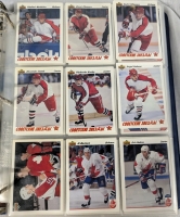 500 Upper Deck 1991 Series 1 NHL Cards. Bonus Card On Side Of Binder.