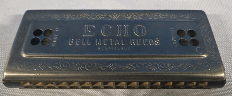 Vintage M.Hohner Harmonica |Echo Bell Metal Reeds Registered | Made In Germany | 4¾" x 2"