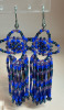 Bead work Earrings Three Necklaces and Art Glass Pendant - 3