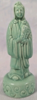 Vintage Chinese Style Ceramic Figure. 5.5" Tall.
