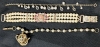 3 Vintage to Modern Bracelets incl 2 with Real Pearls | 7" Long - 3