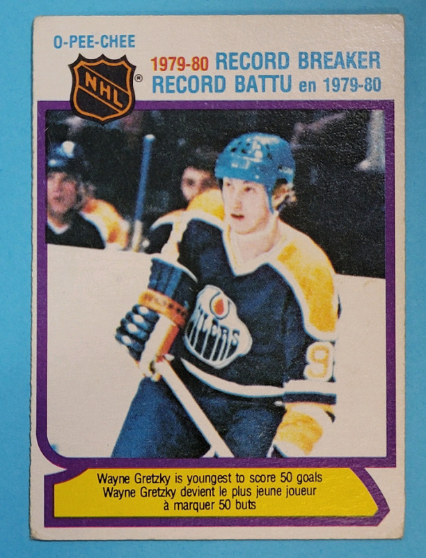 1980 - 1981 O Pee Chee #3 Wayne Gretzky Record Breaker NHL Trading Trading Card . See Photos for Condition