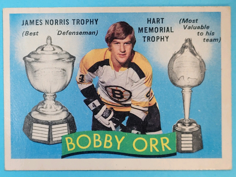 1971 - 1972 O Pee Chee #245 Bobby Orr Trophy Winner NHL Hockey Trading Card . See Photos for Condition