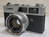 Canon QI-17 35mm Film Camera with Canon SE 45mm Lens . Untested . Lens end has two (2) dents - 2