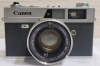 Canon QI-17 35mm Film Camera with Canon SE 45mm Lens . Untested . Lens end has two (2) dents - 3